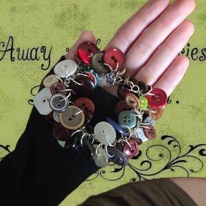 Colorful Button Charm Bracelet
